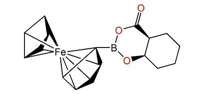 cis-2-Hydroxycyclohexanecarboxylic acid ferrocenylboronate